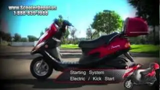 Motor Scooter, MC_D150C, Sunny Compact & Powerful Touring 150CC Scooters at Scooterdepot.us for $699
