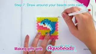 Making gifts with Aquabeads: Coaster