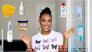 AFFORDABLE BODY CARE PRODUCTS FOR EVENTONE SKIN || TO LIGHTEN HYPERPIGMENTATION, FOR GLOWY SKIN