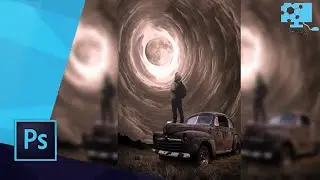 The Moon Portal Photoshop Manipulation Tutorial