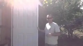Exterior double door demonstration