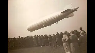 LZ 127 Graf Zeppelin's intercontinental flight to Lakehurst, N. J.  Colorized with Sound