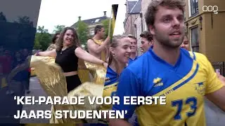 Studentenverenigingen stellen zich voor op KEI-parade