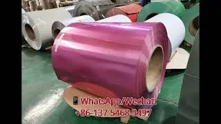 color coated steel coil factory PPGI  # metal manufacturing # china factory# construction materials