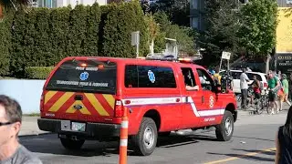 Vancouver Fire Medic 15 Patrolling at the Sunset Beach 420 Event