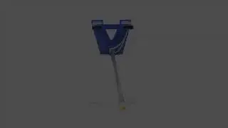 Vestil CRP-108 Fork Mount - Inverted Rug Rams/Carpet Poles