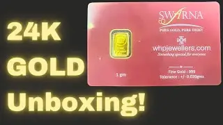 Unboxing 24 karat Gold Coin from WHP Jewellers!