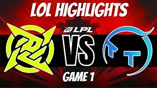 NIP vs TT - Highlights - GAME 1 | LPL Summer 2023
