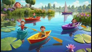 Sieben kleine Spielzeugboote segeln, segeln | Maritimes Kinderlied & Z&auml;hl&uuml;bung