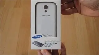 Samsung Protective Cover+ unboxing for Galaxy S4 Mini, audio: English