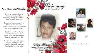 Celebrating The Life Of Our Beloved Unicy, Brenda Marimba