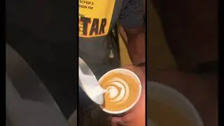 How to make 3 Stock tulips latte art #stocks #stock #tulip #tulips #baristaskills #barista #latteart