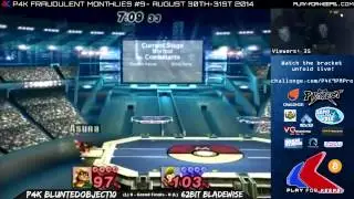 P4K 9 - P4K Blunted Object (Falcon) vs 62-bit Bladewise (Diddy Kong) - Grand Finals - Project M