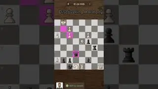 Discovering Harmony in chess puzzle best trick to checkmate in chess  #chesspuzzle #chessproblem