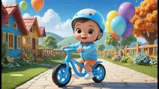 Rainbow Bikes Color Game | Color Learning Fun & Outdoor Adventure Rhyme for Kids | English
