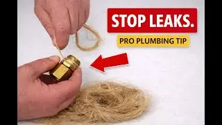 How to Use Flax (Linen) on Pipe Threads | Leak-Free Plumbing