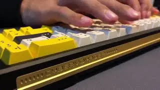 Space65: CyberVoyager with lubed Drop R1 Holy Pandas - typing test.