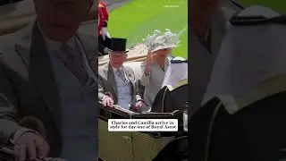 King Charles and Queen Camilla return to the races &mdash; leading the royal carriage procession as Ascot