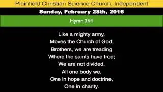 Hymn 264, from Sunday, February 28th, 2016