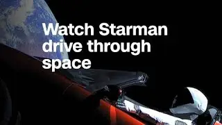 See the SpaceX Starman's journey through space