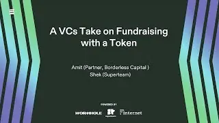Solana APEX 2025: A VCs take on Fundraising with a Token (Shek with Amit, Borderless Capital)