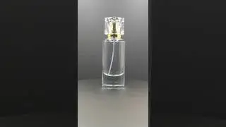 Perfume glass bottle with luxury golden cap made by China manufacturers