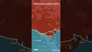 The 1999 Kargil War #map #shorts #5ksubs