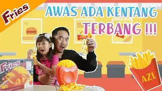 FAMILY BOARD GAMES | MAINAN KELUARGA SERU | FRENCH FRIES FLYING BOARD | AZL