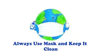 #Drawingkids_Pencildrawing Easy drawing of coronavirus mask for kids | Pencil Drawing | Save EARTH