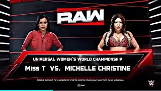 WWE 2K25   Miss T Vs Michelle Christine  