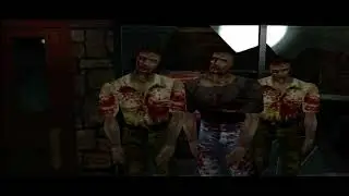 Claire visits gunstore & meets Robert Kendo before zombies eat him
