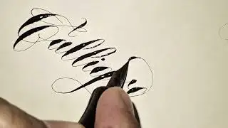 Calligraphy Word in Copperplate Script ✍️ | Elegant Pointed Pen by Kaatib M Abubakkar @IncoraInk 