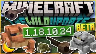 Minecraft Bedrock BETA ✅ 1.18.10.24 ✅  🐸 FROGS & TADPOLES ⚒️ ( Changelog )  MCPE,Xbox,Windows