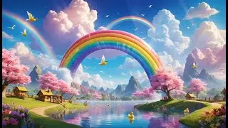 Five Little Ducks in Rainbow Pond | Bright and Colorful Counting Rhyme for Kids | Splashy Pond
