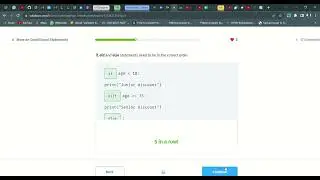 48 More on Conditional Statements | Introduction to Python | Sololearn