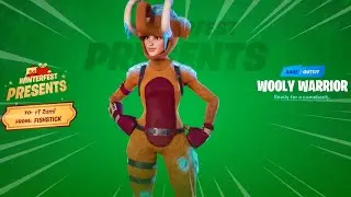 Fortnite Winterfest: NEW WOOLY WARRIOR SKIN - Present Opening Day 14