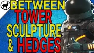 Between a Vehicle Tower, Rock Sculpture, and a Circle of Hedges Challenge | Fortnite Battle Royale