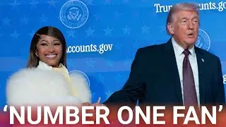 &lsquo;Number one fan&rsquo;: Nicki Minaj throws support behind the president and his &lsquo;Trump accounts&rsquo;