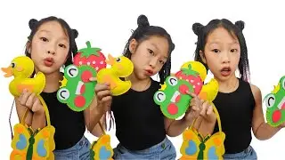 🦆 Dory Makes Cute DIY Felt Bags | Creative Toys for Kids