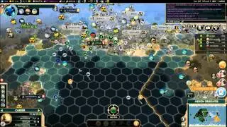 Civ V Brave New World: многопользовательская игра 040 для 6 игроков FFA: Германия (геймплей/комментарии), часть 12/12