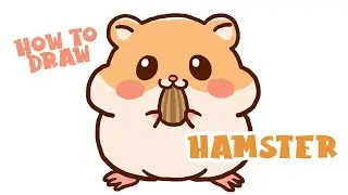 [❤️Super Cute and Easy🐹] How to Draw a Cartoon Hamster (step by step)