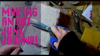 JUNK/ART JOURNALS ~How to do easy Japanese binding on a junk or art journal