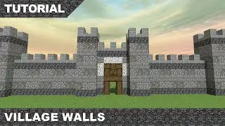 Minecraft Roman Village Walls Tutorial & Download