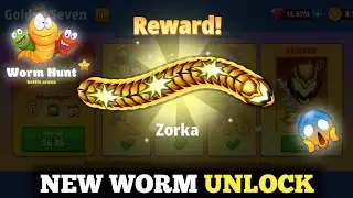 NEW WORM UNLOCK 😱 In Worm Hunt | Golden Seven Event Worm Unlock In Worm Hunt | Zorka Worm Unlock