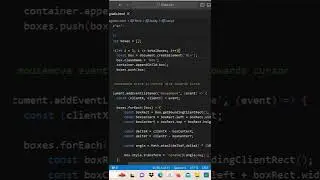 Magnetic | Animated Background on mousemove using Javascript #shorts #html #viral
