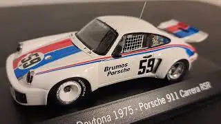 Spark (Dealers Edition): 1975 Brumos Racing Porsche 911 Carrera RSR in 1/43 scale.