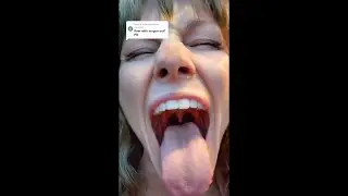Long tongue girl 354