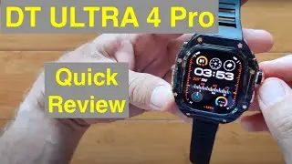Умные часы DTNo.1 DT ULTRA 4 Pro с Bluetooth Call Live Camera, 4 ГБ музыки, 1ATM AMOLED, постоянн...