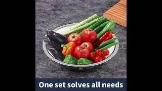 Stainless&nbsp;steel&nbsp;food&nbsp;preparation&nbsp;bowl&nbsp;with&nbsp;thickening&nbsp;bottom,&nbsp;one&nbsp;set&nbsp;solves&nbsp;all&nbsp;needs!