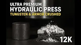 ULTRA PREMIUM Hydraulic Press &mdash; Tungsten & Armor CRUSHED in Luxury 12K (Pure Physics)